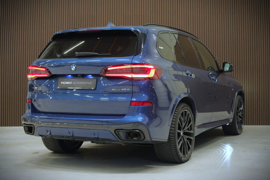 BMW X5 xDrive45e High Executive | Panoramadak | Harman Kardon | Luchtvering | Laser | Adaptive Cruise Control | Keyless | 360 Camera | Head-Up Display | Ambiance Verlichting | M Sport remmen | Memory Seats | Stoelverwarming