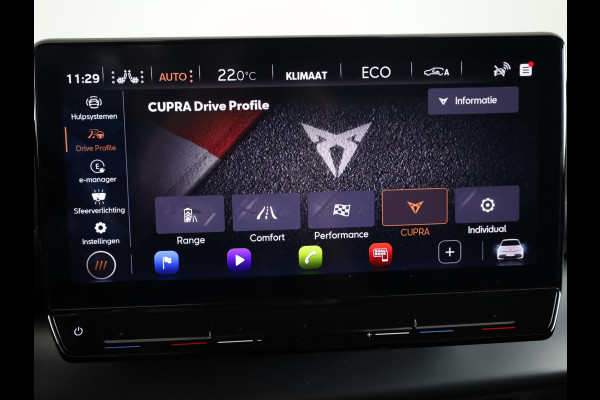 CUPRA Born Performance 82 kWh 230 pk | Navigatie | Parkeersensoren | Achteruitrijcamera | Elektr. voorstoelen | Stoel/stuur verwarming |