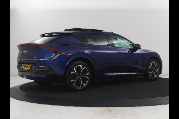 Kia EV6 GT-Line 77.4 kWh | SOH 95,1% | Panoramadak | Memory | Stuur/stoel verwarming | Stoel ventilatie| Meridian sound | Adaptive cruise | Head-up | Carplay | Sfeerverlichting | 360 camera | Park assist
