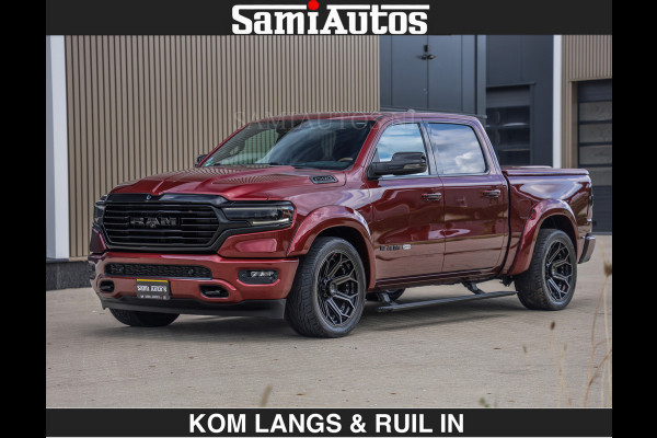Dodge Ram LONGHORN | WIDE BODY | 5.7 V8 | BREDE WIELEN | BOM VOL | HUD | BRUIN LEDER | LUCHTVERING | PANODAK | RONDOM CAMERA | OPEN UITLAA DUBBELE CABINE | 5 PERSOONS | CREW CAB DC | SPECIAL ONE | DEALER ONDERHOUDEN | Eerste eigenaar |