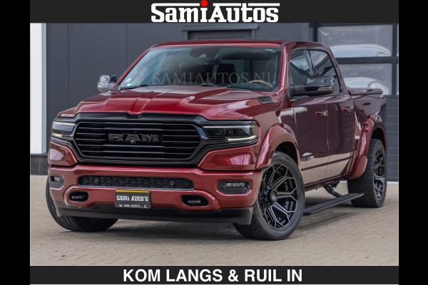 Dodge Ram LONGHORN | WIDE BODY | 5.7 V8 | BREDE WIELEN | BOM VOL | HUD | BRUIN LEDER | LUCHTVERING | PANODAK | RONDOM CAMERA | OPEN UITLAA DUBBELE CABINE | 5 PERSOONS | CREW CAB DC | SPECIAL ONE | DEALER ONDERHOUDEN | Eerste eigenaar |