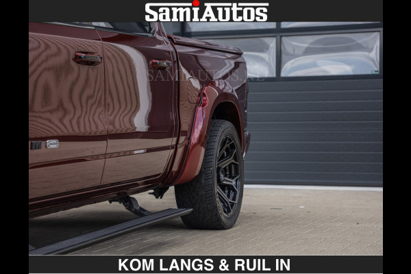 Dodge Ram LONGHORN | WIDE BODY | 5.7 V8 | BREDE WIELEN | BOM VOL | HUD | BRUIN LEDER | LUCHTVERING | PANODAK | RONDOM CAMERA | OPEN UITLAA DUBBELE CABINE | 5 PERSOONS | CREW CAB DC | SPECIAL ONE | DEALER ONDERHOUDEN | Eerste eigenaar |