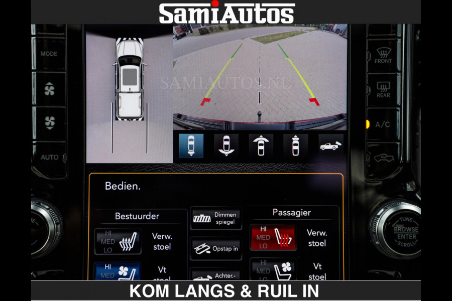 Dodge Ram LONGHORN | WIDE BODY | 5.7 V8 | BREDE WIELEN | BOM VOL | HUD | BRUIN LEDER | LUCHTVERING | PANODAK | RONDOM CAMERA | OPEN UITLAA DUBBELE CABINE | 5 PERSOONS | CREW CAB DC | SPECIAL ONE | DEALER ONDERHOUDEN | Eerste eigenaar |