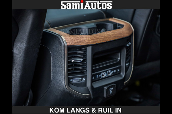 Dodge Ram LONGHORN | WIDE BODY | 5.7 V8 | BREDE WIELEN | BOM VOL | HUD | BRUIN LEDER | LUCHTVERING | PANODAK | RONDOM CAMERA | OPEN UITLAA DUBBELE CABINE | 5 PERSOONS | CREW CAB DC | SPECIAL ONE | DEALER ONDERHOUDEN | Eerste eigenaar |