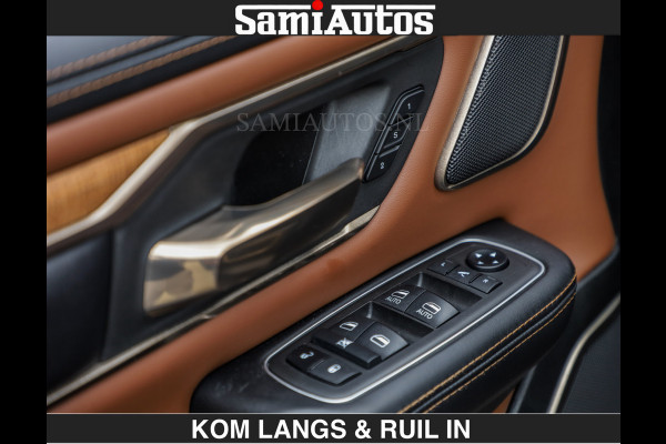 Dodge Ram LONGHORN | WIDE BODY | 5.7 V8 | BREDE WIELEN | BOM VOL | HUD | BRUIN LEDER | LUCHTVERING | PANODAK | RONDOM CAMERA | OPEN UITLAA DUBBELE CABINE | 5 PERSOONS | CREW CAB DC | SPECIAL ONE | DEALER ONDERHOUDEN | Eerste eigenaar |