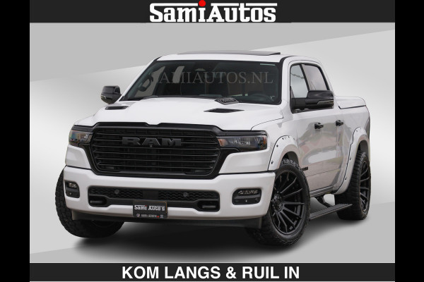 Dodge Ram HUD | 420PK | LUCHTVERING | PANO | PASSAGIERSSCHERM | BOM EN BOM VOL | Comfortabele Dubbele Cabine met Royale 5 Zitplaatsen | DODGE RAM PREMIUM LARAMIE EDITION | Voorraad Nr 2230 - 8765 | De specialist in Amerikaanse pick‑ups in Nederland en Europa.