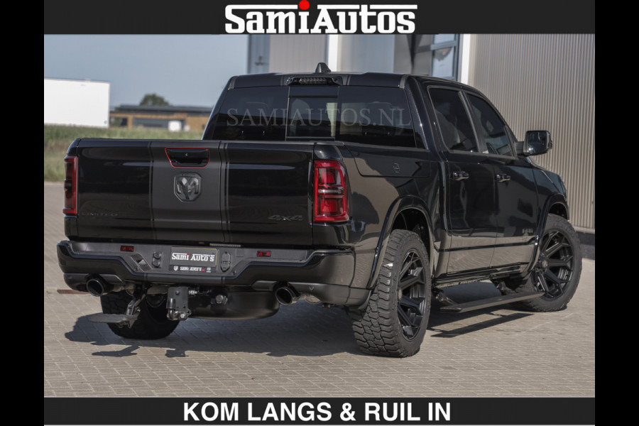 Dodge Ram De Meest Luxe en Volle Pick-Up in zijn Klasse | Limited H.O 540HP 706Nm | Massage + Full Option | Comfortabele Dubbele Cabine met Royale 5 Zitplaatsen | BPM vrij | Nu Leverbaar uit Voorraad | Voorraad Nr 2304 - 8540 | De specialist in Amerikaanse pick‑ups in Nederland en Europa.