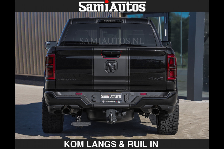 Dodge Ram De Meest Luxe en Volle Pick-Up in zijn Klasse | Limited H.O 540HP 706Nm | Massage + Full Option | Comfortabele Dubbele Cabine met Royale 5 Zitplaatsen | BPM vrij | Nu Leverbaar uit Voorraad | Voorraad Nr 2304 - 8540 | De specialist in Amerikaanse pick‑ups in Nederland en Europa.