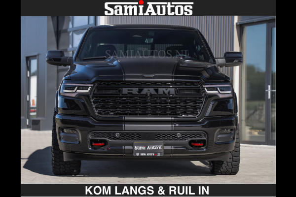 Dodge Ram De Meest Luxe en Volle Pick-Up in zijn Klasse | Limited H.O 540HP 706Nm | Massage + Full Option | Comfortabele Dubbele Cabine met Royale 5 Zitplaatsen | BPM vrij | Nu Leverbaar uit Voorraad | Voorraad Nr 2304 - 8540 | De specialist in Amerikaanse pick‑ups in Nederland en Europa.