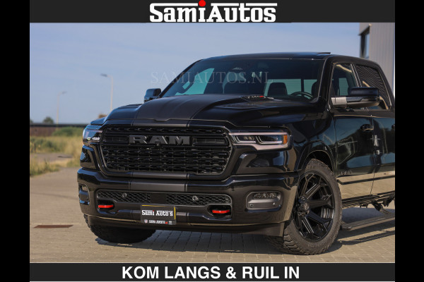 Dodge Ram De Meest Luxe en Volle Pick-Up in zijn Klasse | Limited H.O 540HP 706Nm | Massage + Full Option | Comfortabele Dubbele Cabine met Royale 5 Zitplaatsen | BPM vrij | Nu Leverbaar uit Voorraad | Voorraad Nr 2304 - 8540 | De specialist in Amerikaanse pick‑ups in Nederland en Europa.