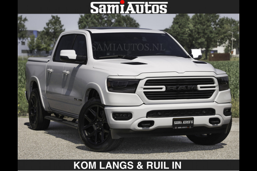 Dodge Ram SPORT V8 5.7 402PK | Krachtige Hemi | Panorama Dak | 12' Scherm Comfortabele Dubbele Cabine met Royale 5 Zitplaatsen | NIEUW EN BPM vrij | Nu Leverbaar uit Voorraad | Nr 2529 - 1277 | De specialist in Amerikaanse pick‑ups in Nederland en Europa.
