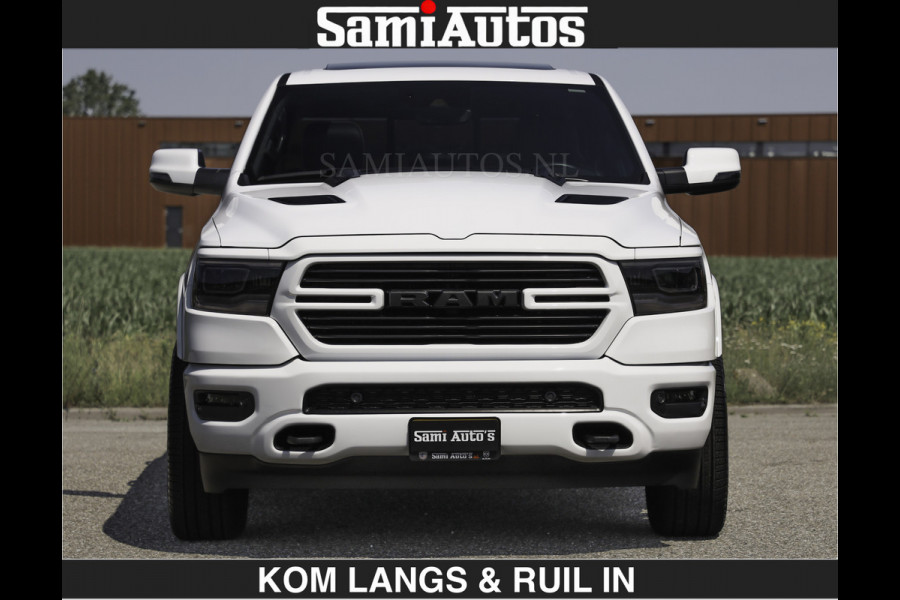 Dodge Ram SPORT V8 5.7 402PK | Krachtige Hemi | Panorama Dak | 12' Scherm Comfortabele Dubbele Cabine met Royale 5 Zitplaatsen | NIEUW EN BPM vrij | Nu Leverbaar uit Voorraad | Nr 2529 - 1277 | De specialist in Amerikaanse pick‑ups in Nederland en Europa.