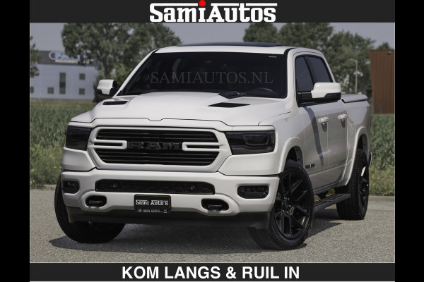 Dodge Ram SPORT V8 5.7 402PK | Krachtige Hemi | Panorama Dak | 12' Scherm Comfortabele Dubbele Cabine met Royale 5 Zitplaatsen | NIEUW EN BPM vrij | Nu Leverbaar uit Voorraad | Nr 2529 - 1277 | De specialist in Amerikaanse pick‑ups in Nederland en Europa.
