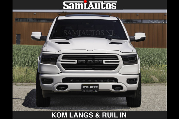 Dodge Ram SPORT V8 5.7 402PK | Krachtige Hemi | Panorama Dak | 12' Scherm Comfortabele Dubbele Cabine met Royale 5 Zitplaatsen | NIEUW EN BPM vrij | Nu Leverbaar uit Voorraad | Nr 2529 - 1277 | De specialist in Amerikaanse pick‑ups in Nederland en Europa.