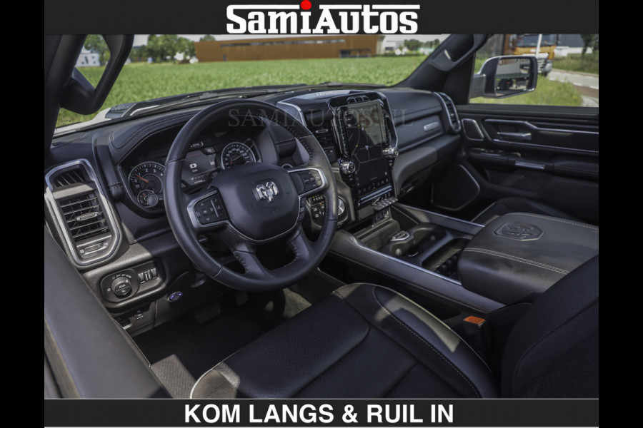 Dodge Ram SPORT V8 5.7 402PK | Krachtige Hemi | Panorama Dak | 12' Scherm Comfortabele Dubbele Cabine met Royale 5 Zitplaatsen | NIEUW EN BPM vrij | Nu Leverbaar uit Voorraad | Nr 2529 - 1277 | De specialist in Amerikaanse pick‑ups in Nederland en Europa.