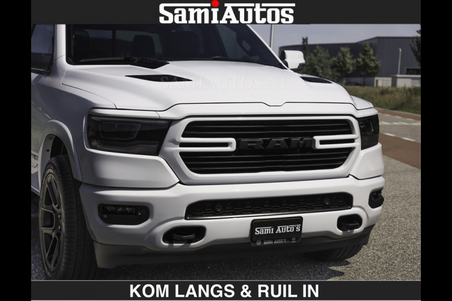 Dodge Ram SPORT V8 5.7 402PK | Krachtige Hemi | Panorama Dak | 12' Scherm Comfortabele Dubbele Cabine met Royale 5 Zitplaatsen | NIEUW EN BPM vrij | Nu Leverbaar uit Voorraad | Nr 2529 - 1277 | De specialist in Amerikaanse pick‑ups in Nederland en Europa.