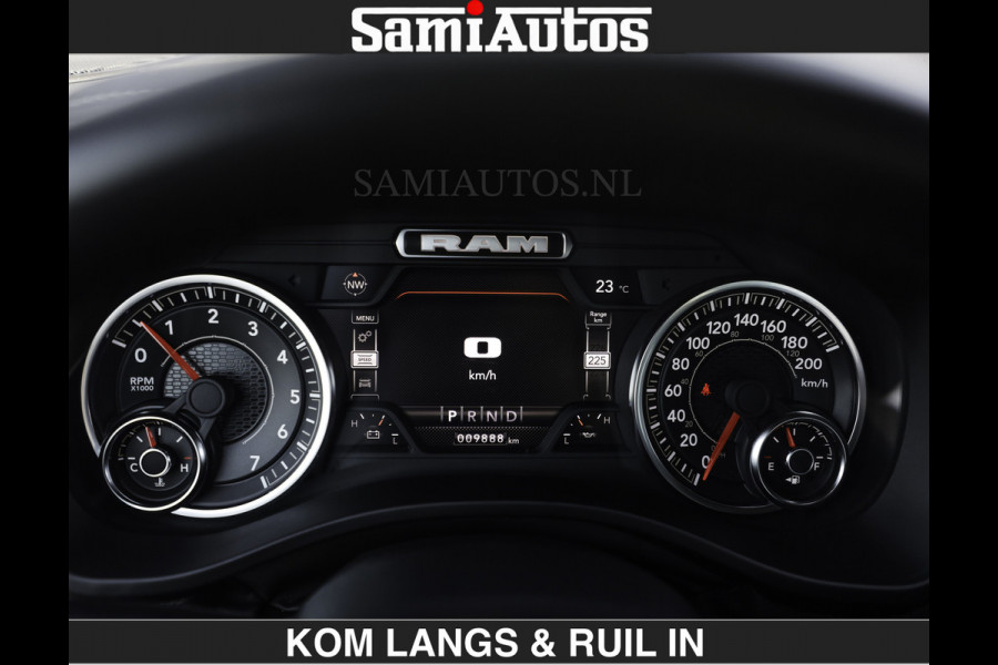 Dodge Ram SPORT V8 5.7 402PK | Krachtige Hemi | Panorama Dak | 12' Scherm Comfortabele Dubbele Cabine met Royale 5 Zitplaatsen | NIEUW EN BPM vrij | Nu Leverbaar uit Voorraad | Nr 2529 - 1277 | De specialist in Amerikaanse pick‑ups in Nederland en Europa.