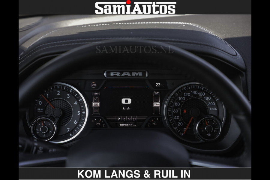 Dodge Ram SPORT V8 5.7 402PK | Krachtige Hemi | Panorama Dak | 12' Scherm Comfortabele Dubbele Cabine met Royale 5 Zitplaatsen | NIEUW EN BPM vrij | Nu Leverbaar uit Voorraad | Nr 2529 - 1277 | De specialist in Amerikaanse pick‑ups in Nederland en Europa.