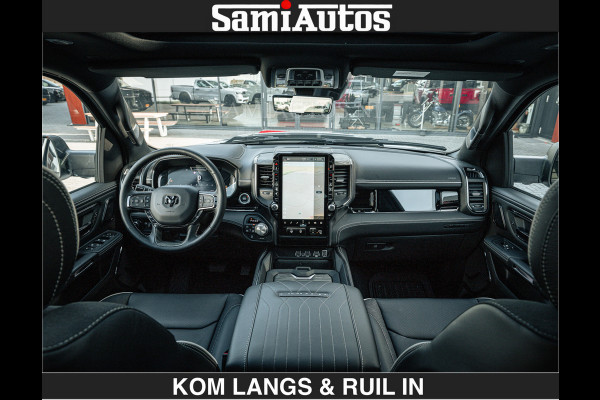 Dodge Ram Limited 540 PK De Meest Luxe en Volle Pick-Up in zijn Klasse | Massage + Full Option | Comfortabele Dubbele Cabine met Royale 5 Zitplaatsen | BPM vrij | Nu Leverbaar uit Voorraad | Voorraad Nr 2351 - 7478 | De specialist in Amerikaanse pick‑ups in Nederland en Europa.