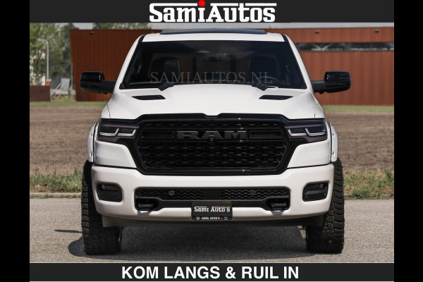 Dodge Ram Limited 540 PK De Meest Luxe en Volle Pick-Up in zijn Klasse | Massage + Full Option | Comfortabele Dubbele Cabine met Royale 5 Zitplaatsen | BPM vrij | Nu Leverbaar uit Voorraad | Voorraad Nr 2351 - 7478 | De specialist in Amerikaanse pick‑ups in Nederland en Europa.