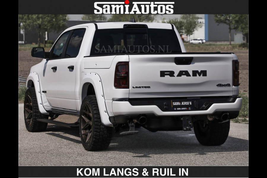 Dodge Ram Limited 540 PK De Meest Luxe en Volle Pick-Up in zijn Klasse | Massage + Full Option | Comfortabele Dubbele Cabine met Royale 5 Zitplaatsen | BPM vrij | Nu Leverbaar uit Voorraad | Voorraad Nr 2351 - 7478 | De specialist in Amerikaanse pick‑ups in Nederland en Europa.