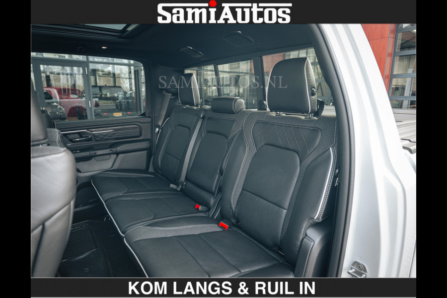 Dodge Ram Limited 540 PK De Meest Luxe en Volle Pick-Up in zijn Klasse | Massage + Full Option | Comfortabele Dubbele Cabine met Royale 5 Zitplaatsen | BPM vrij | Nu Leverbaar uit Voorraad | Voorraad Nr 2351 - 7478 | De specialist in Amerikaanse pick‑ups in Nederland en Europa.