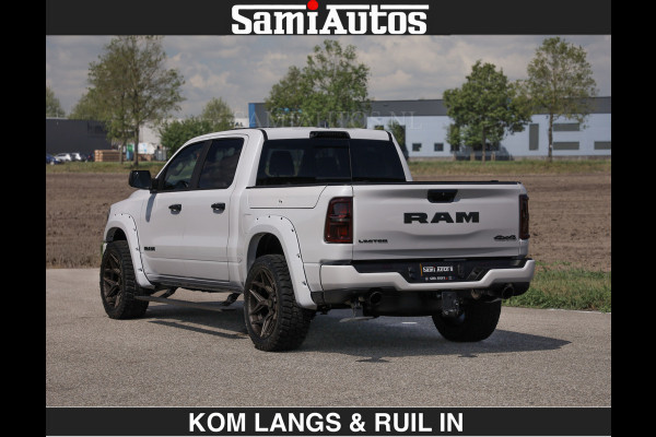 Dodge Ram Limited 540 PK De Meest Luxe en Volle Pick-Up in zijn Klasse | Massage + Full Option | Comfortabele Dubbele Cabine met Royale 5 Zitplaatsen | BPM vrij | Nu Leverbaar uit Voorraad | Voorraad Nr 2351 - 7478 | De specialist in Amerikaanse pick‑ups in Nederland en Europa.