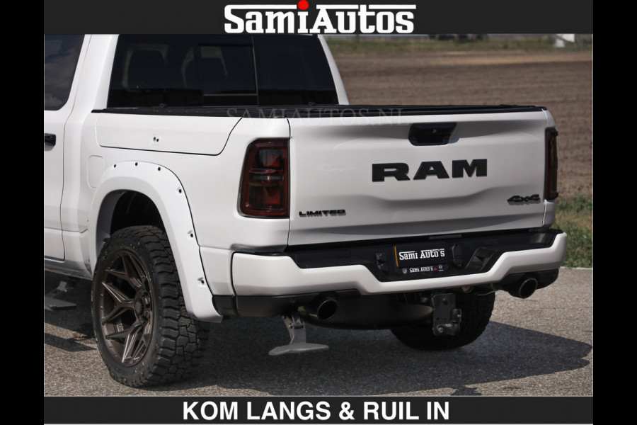 Dodge Ram Limited 540 PK De Meest Luxe en Volle Pick-Up in zijn Klasse | Massage + Full Option | Comfortabele Dubbele Cabine met Royale 5 Zitplaatsen | BPM vrij | Nu Leverbaar uit Voorraad | Voorraad Nr 2351 - 7478 | De specialist in Amerikaanse pick‑ups in Nederland en Europa.