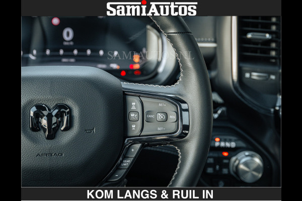 Dodge Ram Limited 540 PK De Meest Luxe en Volle Pick-Up in zijn Klasse | Massage + Full Option | Comfortabele Dubbele Cabine met Royale 5 Zitplaatsen | BPM vrij | Nu Leverbaar uit Voorraad | Voorraad Nr 2351 - 7478 | De specialist in Amerikaanse pick‑ups in Nederland en Europa.