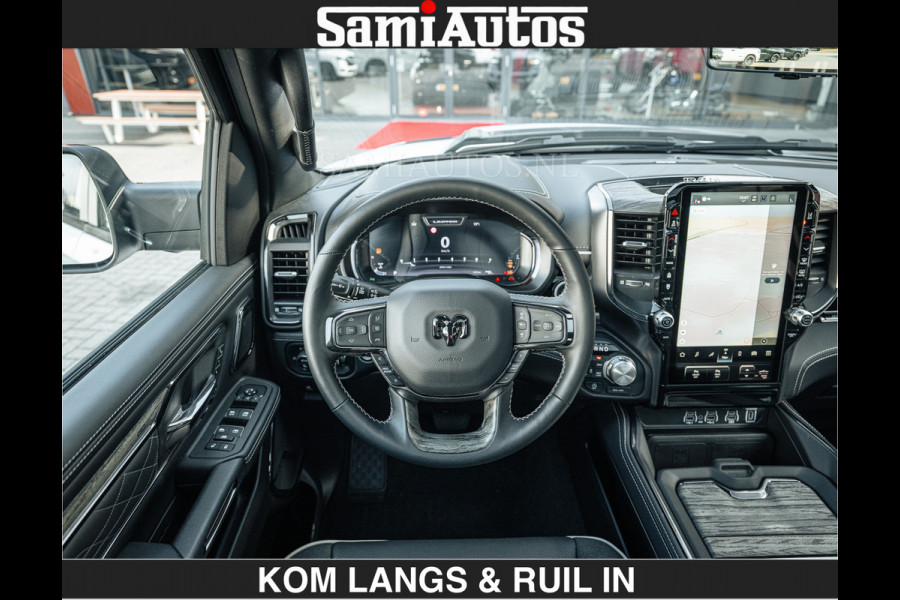 Dodge Ram Limited 540 PK De Meest Luxe en Volle Pick-Up in zijn Klasse | Massage + Full Option | Comfortabele Dubbele Cabine met Royale 5 Zitplaatsen | BPM vrij | Nu Leverbaar uit Voorraad | Voorraad Nr 2351 - 7478 | De specialist in Amerikaanse pick‑ups in Nederland en Europa.