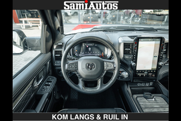 Dodge Ram Limited 540 PK De Meest Luxe en Volle Pick-Up in zijn Klasse | Massage + Full Option | Comfortabele Dubbele Cabine met Royale 5 Zitplaatsen | BPM vrij | Nu Leverbaar uit Voorraad | Voorraad Nr 2351 - 7478 | De specialist in Amerikaanse pick‑ups in Nederland en Europa.