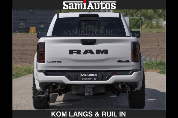Dodge Ram Limited 540 PK De Meest Luxe en Volle Pick-Up in zijn Klasse | Massage + Full Option | Comfortabele Dubbele Cabine met Royale 5 Zitplaatsen | BPM vrij | Nu Leverbaar uit Voorraad | Voorraad Nr 2351 - 7478 | De specialist in Amerikaanse pick‑ups in Nederland en Europa.