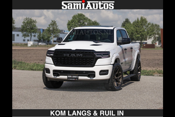 Dodge Ram Limited 540 PK De Meest Luxe en Volle Pick-Up in zijn Klasse | Massage + Full Option | Comfortabele Dubbele Cabine met Royale 5 Zitplaatsen | BPM vrij | Nu Leverbaar uit Voorraad | Voorraad Nr 2351 - 7478 | De specialist in Amerikaanse pick‑ups in Nederland en Europa.