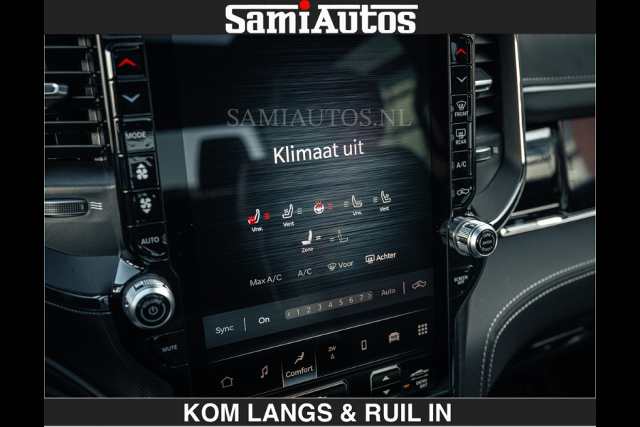 Dodge Ram Limited 540 PK De Meest Luxe en Volle Pick-Up in zijn Klasse | Massage + Full Option | Comfortabele Dubbele Cabine met Royale 5 Zitplaatsen | BPM vrij | Nu Leverbaar uit Voorraad | Voorraad Nr 2351 - 7478 | De specialist in Amerikaanse pick‑ups in Nederland en Europa.