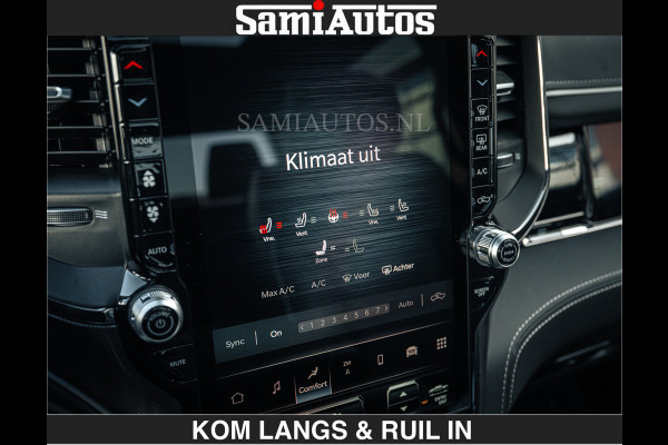 Dodge Ram Limited 540 PK De Meest Luxe en Volle Pick-Up in zijn Klasse | Massage + Full Option | Comfortabele Dubbele Cabine met Royale 5 Zitplaatsen | BPM vrij | Nu Leverbaar uit Voorraad | Voorraad Nr 2351 - 7478 | De specialist in Amerikaanse pick‑ups in Nederland en Europa.