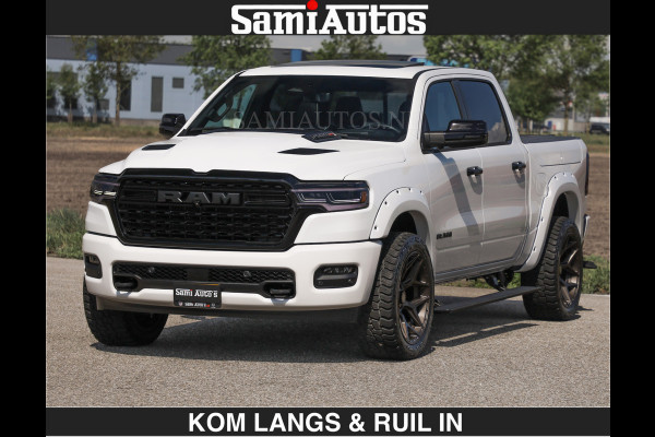 Dodge Ram Limited 540 PK De Meest Luxe en Volle Pick-Up in zijn Klasse | Massage + Full Option | Comfortabele Dubbele Cabine met Royale 5 Zitplaatsen | BPM vrij | Nu Leverbaar uit Voorraad | Voorraad Nr 2351 - 7478 | De specialist in Amerikaanse pick‑ups in Nederland en Europa.