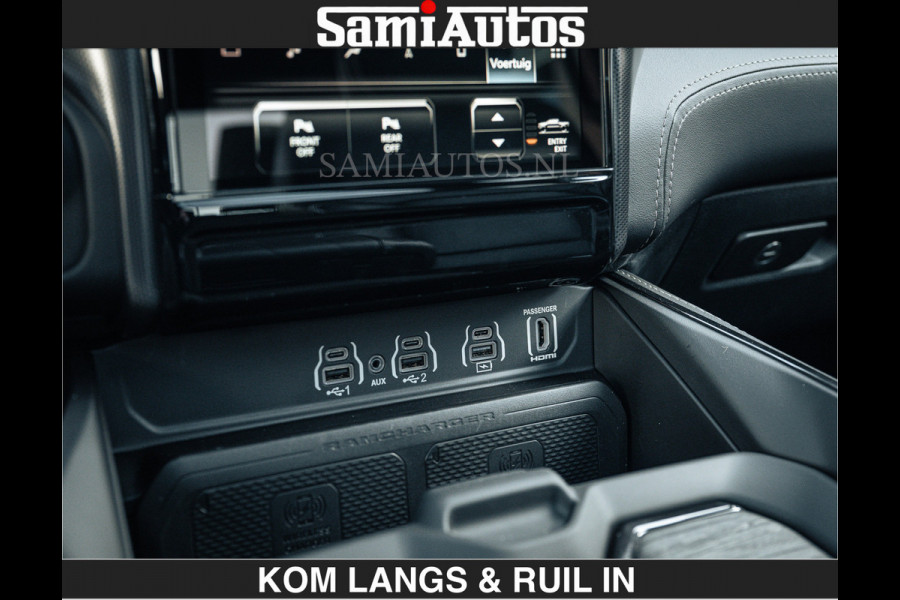 Dodge Ram Limited 540 PK De Meest Luxe en Volle Pick-Up in zijn Klasse | Massage + Full Option | Comfortabele Dubbele Cabine met Royale 5 Zitplaatsen | BPM vrij | Nu Leverbaar uit Voorraad | Voorraad Nr 2351 - 7478 | De specialist in Amerikaanse pick‑ups in Nederland en Europa.