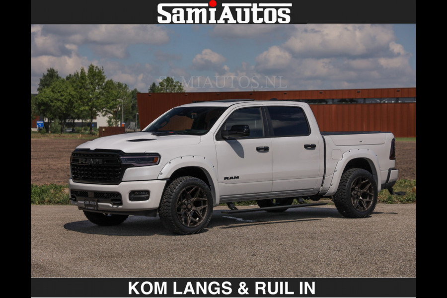 Dodge Ram Limited 540 PK De Meest Luxe en Volle Pick-Up in zijn Klasse | Massage + Full Option | Comfortabele Dubbele Cabine met Royale 5 Zitplaatsen | BPM vrij | Nu Leverbaar uit Voorraad | Voorraad Nr 2351 - 7478 | De specialist in Amerikaanse pick‑ups in Nederland en Europa.