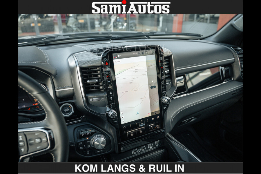 Dodge Ram Limited 540 PK De Meest Luxe en Volle Pick-Up in zijn Klasse | Massage + Full Option | Comfortabele Dubbele Cabine met Royale 5 Zitplaatsen | BPM vrij | Nu Leverbaar uit Voorraad | Voorraad Nr 2351 - 7478 | De specialist in Amerikaanse pick‑ups in Nederland en Europa.