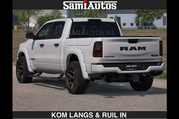 Dodge Ram Limited 540 PK De Meest Luxe en Volle Pick-Up in zijn Klasse | Massage + Full Option | Comfortabele Dubbele Cabine met Royale 5 Zitplaatsen | BPM vrij | Nu Leverbaar uit Voorraad | Voorraad Nr 2351 - 7478 | De specialist in Amerikaanse pick‑ups in Nederland en Europa.