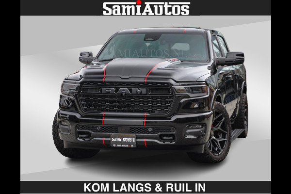 Dodge Ram Limited 540 PK | De Meest Luxe en Volle Pick-Up in zijn Klasse | Massage + Full Option | Comfortabele Dubbele Cabine met Royale 5 Zitplaatsen | BPM vrij | Nu Leverbaar uit Voorraad | Voorraad Nr 2334 - 5409 | De specialist in Amerikaanse pick‑ups in Nederland en Europa.