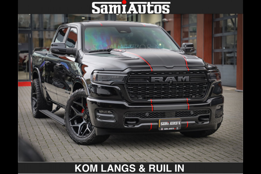 Dodge Ram Limited 540 PK | De Meest Luxe en Volle Pick-Up in zijn Klasse | Massage + Full Option | Comfortabele Dubbele Cabine met Royale 5 Zitplaatsen | BPM vrij | Nu Leverbaar uit Voorraad | Voorraad Nr 2334 - 5409 | De specialist in Amerikaanse pick‑ups in Nederland en Europa.