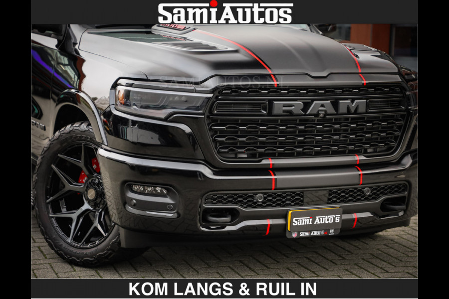 Dodge Ram Limited 540 PK | De Meest Luxe en Volle Pick-Up in zijn Klasse | Massage + Full Option | Comfortabele Dubbele Cabine met Royale 5 Zitplaatsen | BPM vrij | Nu Leverbaar uit Voorraad | Voorraad Nr 2334 - 5409 | De specialist in Amerikaanse pick‑ups in Nederland en Europa.