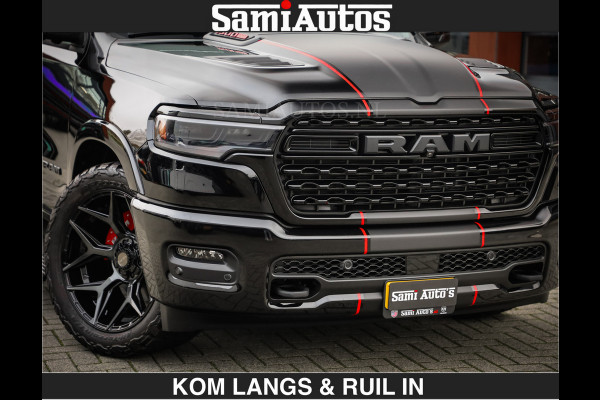 Dodge Ram Limited 540 PK | De Meest Luxe en Volle Pick-Up in zijn Klasse | Massage + Full Option | Comfortabele Dubbele Cabine met Royale 5 Zitplaatsen | BPM vrij | Nu Leverbaar uit Voorraad | Voorraad Nr 2334 - 5409 | De specialist in Amerikaanse pick‑ups in Nederland en Europa.