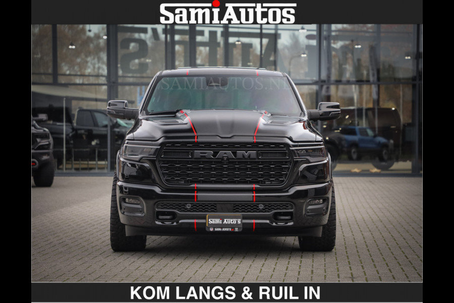 Dodge Ram Limited 540 PK | De Meest Luxe en Volle Pick-Up in zijn Klasse | Massage + Full Option | Comfortabele Dubbele Cabine met Royale 5 Zitplaatsen | BPM vrij | Nu Leverbaar uit Voorraad | Voorraad Nr 2334 - 5409 | De specialist in Amerikaanse pick‑ups in Nederland en Europa.