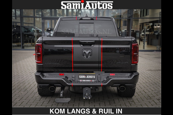 Dodge Ram Limited 540 PK | De Meest Luxe en Volle Pick-Up in zijn Klasse | Massage + Full Option | Comfortabele Dubbele Cabine met Royale 5 Zitplaatsen | BPM vrij | Nu Leverbaar uit Voorraad | Voorraad Nr 2334 - 5409 | De specialist in Amerikaanse pick‑ups in Nederland en Europa.