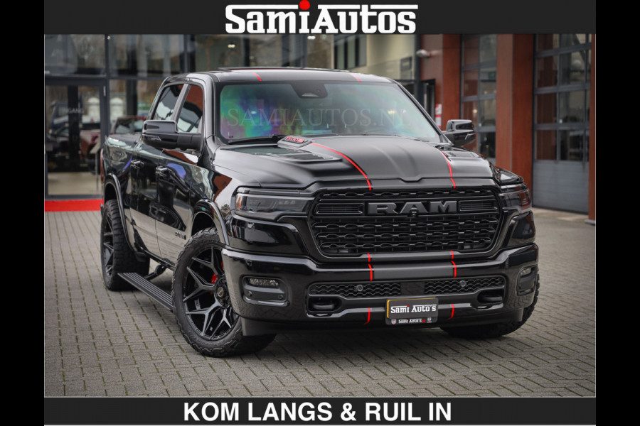 Dodge Ram Limited 540 PK | De Meest Luxe en Volle Pick-Up in zijn Klasse | Massage + Full Option | Comfortabele Dubbele Cabine met Royale 5 Zitplaatsen | BPM vrij | Nu Leverbaar uit Voorraad | Voorraad Nr 2334 - 5409 | De specialist in Amerikaanse pick‑ups in Nederland en Europa.