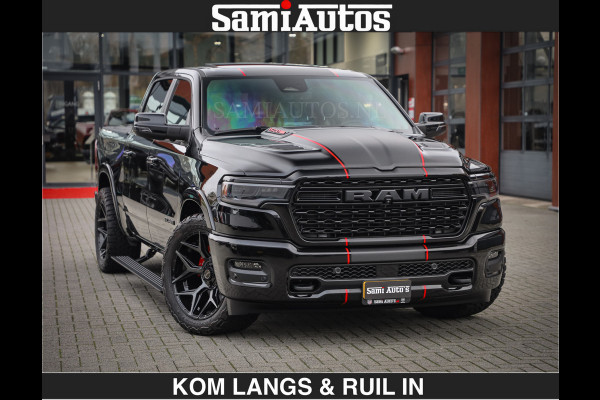 Dodge Ram Limited 540 PK | De Meest Luxe en Volle Pick-Up in zijn Klasse | Massage + Full Option | Comfortabele Dubbele Cabine met Royale 5 Zitplaatsen | BPM vrij | Nu Leverbaar uit Voorraad | Voorraad Nr 2334 - 5409 | De specialist in Amerikaanse pick‑ups in Nederland en Europa.