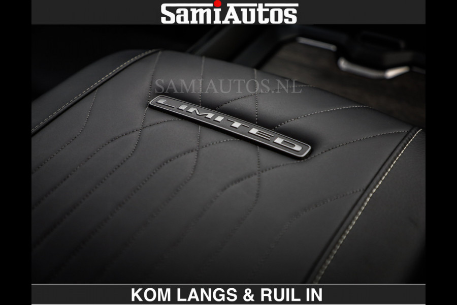 Dodge Ram Limited 540 PK | De Meest Luxe en Volle Pick-Up in zijn Klasse | Massage + Full Option | Comfortabele Dubbele Cabine met Royale 5 Zitplaatsen | BPM vrij | Nu Leverbaar uit Voorraad | Voorraad Nr 2334 - 5409 | De specialist in Amerikaanse pick‑ups in Nederland en Europa.