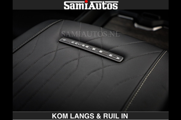 Dodge Ram Limited 540 PK | De Meest Luxe en Volle Pick-Up in zijn Klasse | Massage + Full Option | Comfortabele Dubbele Cabine met Royale 5 Zitplaatsen | BPM vrij | Nu Leverbaar uit Voorraad | Voorraad Nr 2334 - 5409 | De specialist in Amerikaanse pick‑ups in Nederland en Europa.